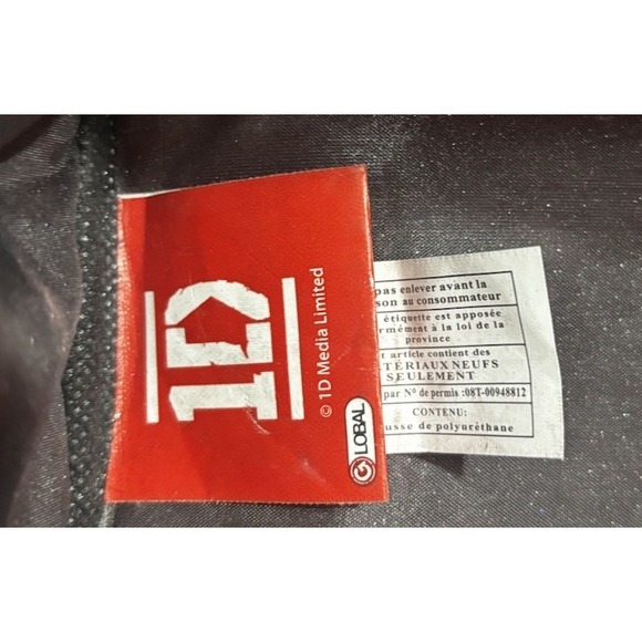 One Direction Zipper Bag Harry Zane Niall Louis And Liam Black Vinyl 1D Bag - Picture 7 of 8